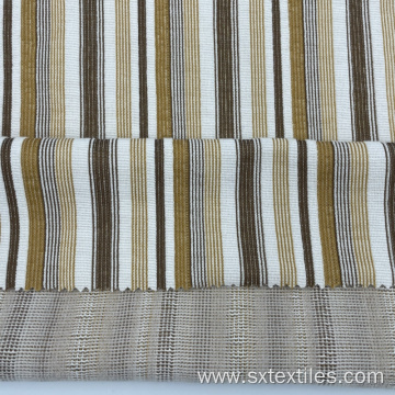 Striped Polyester Spandex Mixed Jacquard Knitted Fabric